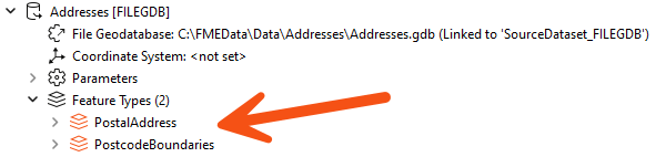 Reader feature types in the Navigator